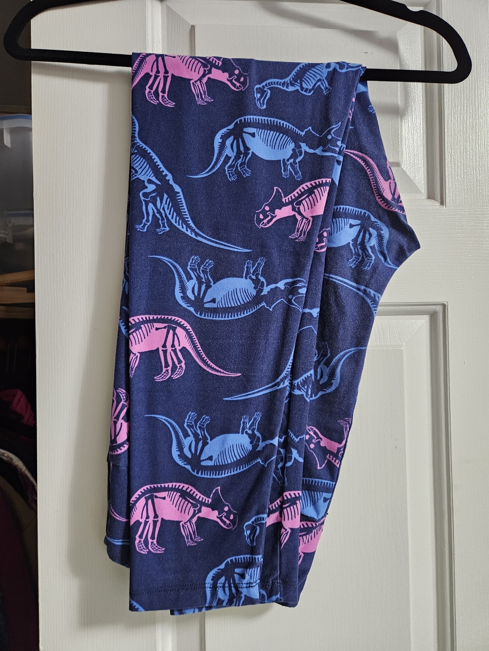 Lularoe T/C with Pink & Blue Dino Skeletons